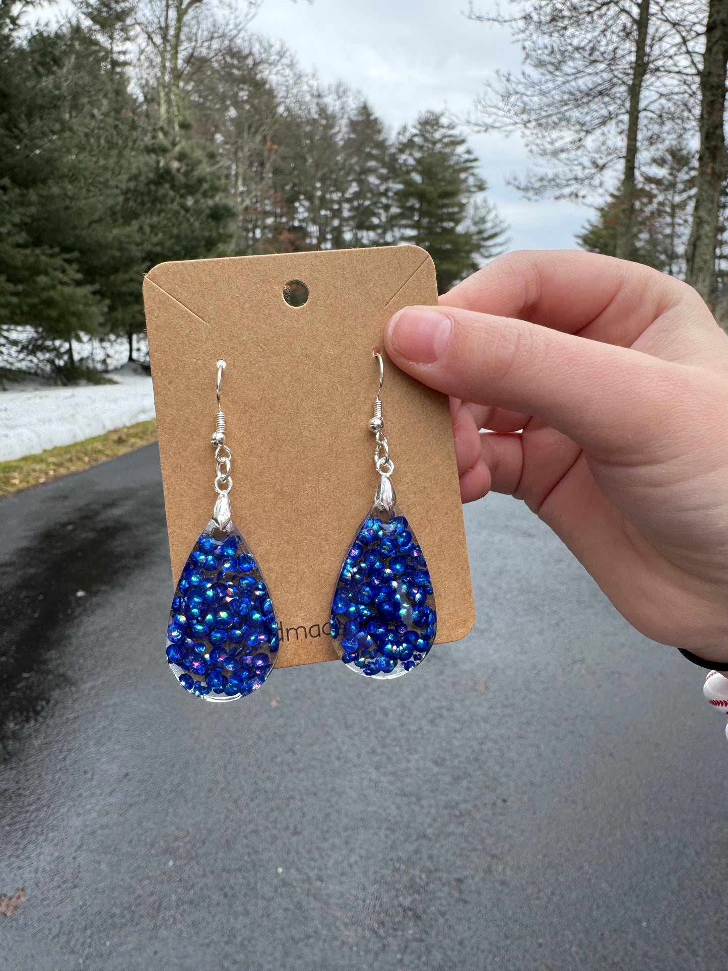 Tear Drop Blue Bubbles