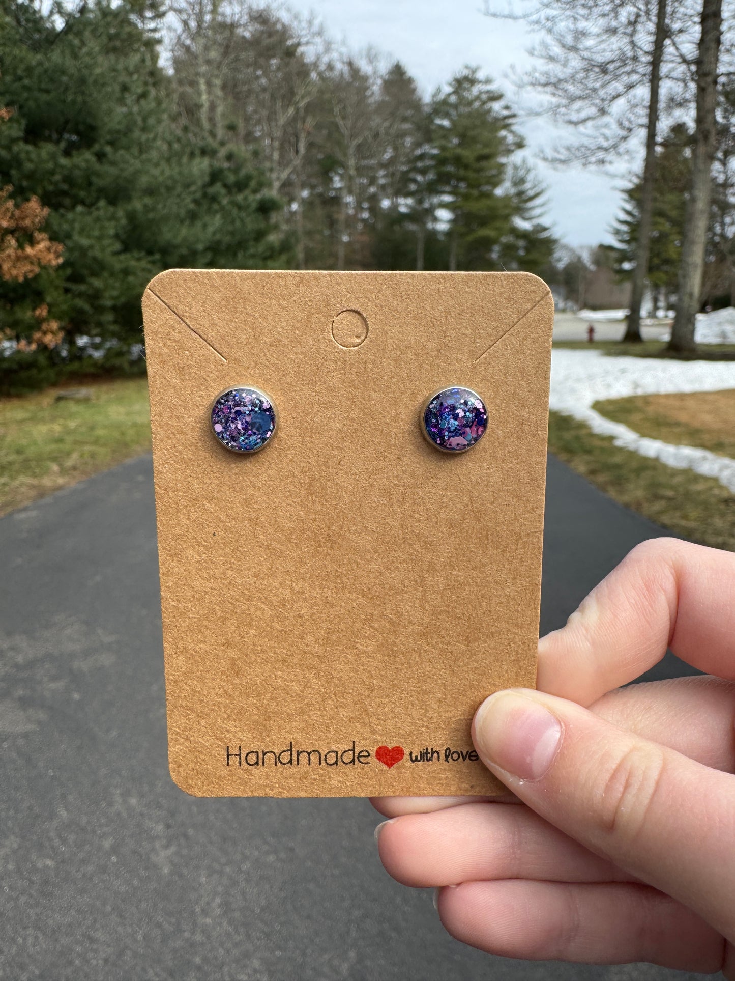 Indigo Stud Earrings