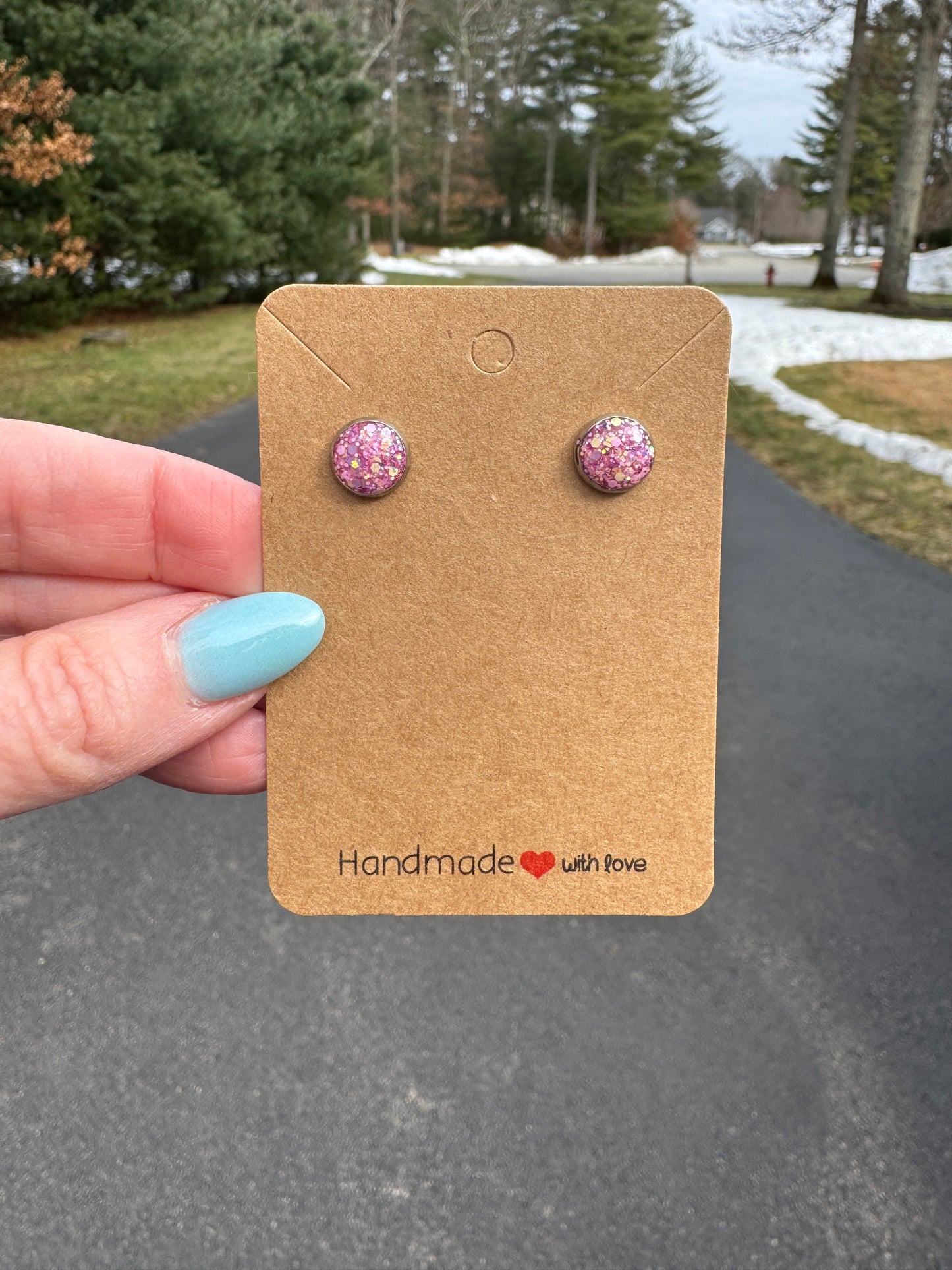 Pretty in Pink Stud Earrings